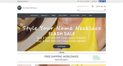 Desktop Screenshot of mynamenecklace.com